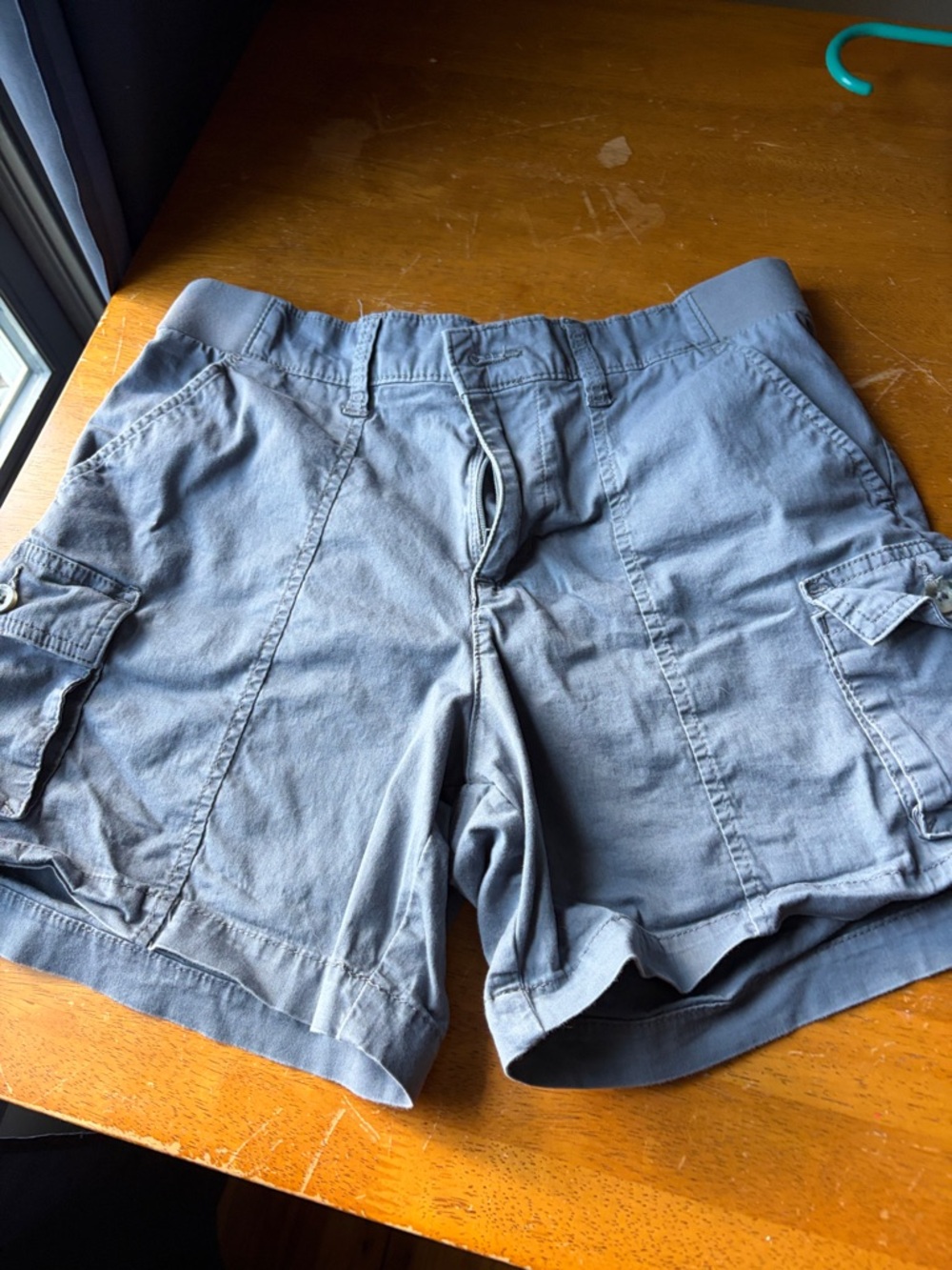 Lee Women's Cargo Shorts — Slate Gray